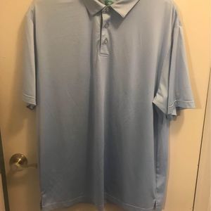 Men’s pro tour size XL light blue polo golf shirt lightweight